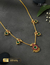 Gold Plated Kerala Traditional Anti Tarnish Palakka Necklace - KY1012194
